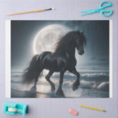 Zwarte paarden tissuepapier (Craft)