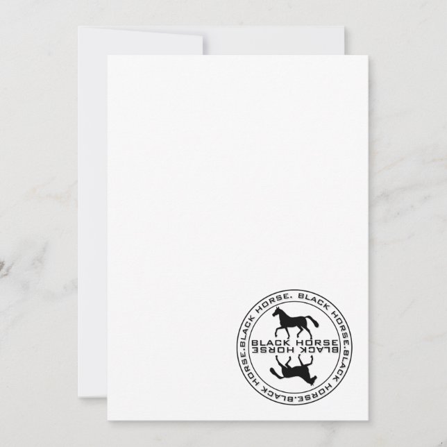 Zwarte paardenzeehond (Voorkant)