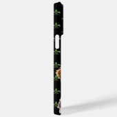 ZWARTE PAARSE GREEN GOLD MARDI GRAS PUPPY DOG Case-Mate iPhone CASE (Achterkant / Rechts)