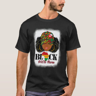 Zwarte Pacu-verpleegster rommelige knot trots Afri T-shirt