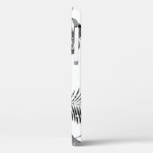 Zwarte palmbladeren: naadloos. Case-Mate iPhone case (Achterkant / Links)