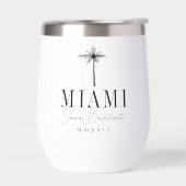 Zwarte palmboom gepersonaliseerd vrijgezellenfeest (Links)