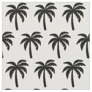 Zwarte palmstructuur stof