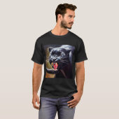 Zwarte panter (12) Wilde kat T-shirt (Voorkant volledig)
