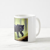 Zwarte panter (4) Wilde kat Koffiemok (Voorkant rechts)