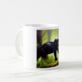 Zwarte panter (4) Wilde kat Koffiemok (Voorkant links)