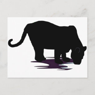 Zwarte panter briefkaart