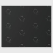 Zwarte panter cadeaupapier (Vlak)