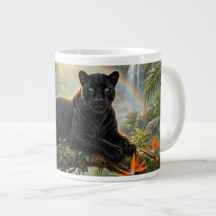 Zwarte Panter Kenia Jungle Bloemen Waterval Extra Grote Beker