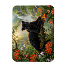 Zwarte Panter Kenia Jungle Bloemen Waterval