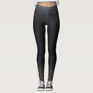 Zwarte panter kleur legging