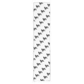 zwarte panter korte tafelloper (Voorkant)