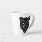 Zwarte Panter Latte Mok (Rechterhoek)