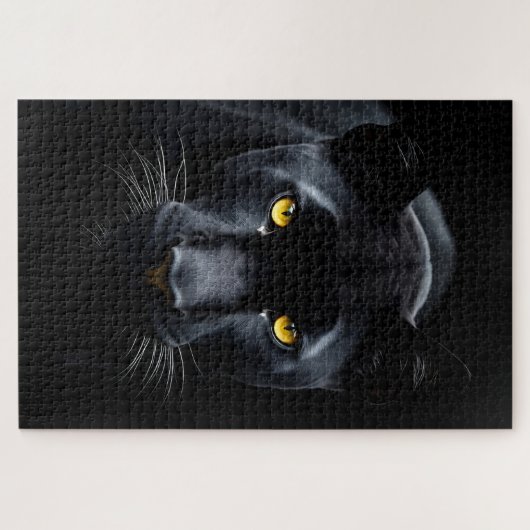 Zwarte panter legpuzzel (Horizontaal)