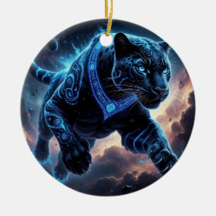 🐆 Zwarte Panter Ornament Glowing Mystieke Cadeau