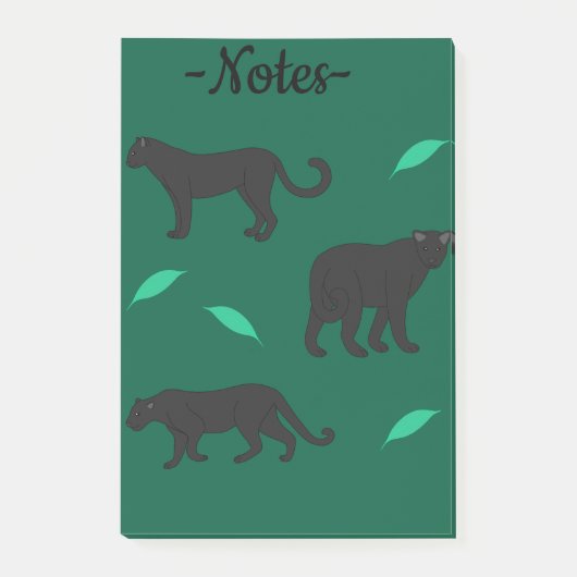 Zwarte Panter Post-it® Notes (Voorkant)