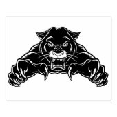 Zwarte panter 	rubberstempel (Afrduk)