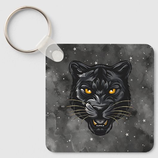 Zwarte Panter Sleutelhanger (Voorkant)