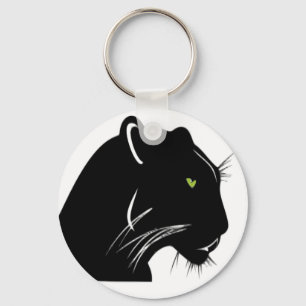 Zwarte panter sleutelhanger