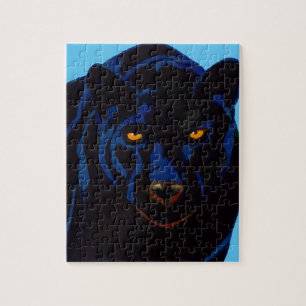 Zwarte panter symboliseert kracht en moed legpuzzel