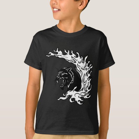 Zwarte panter t-shirt (Voorkant)