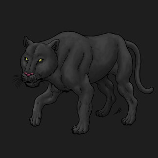 Zwarte panter t-shirt