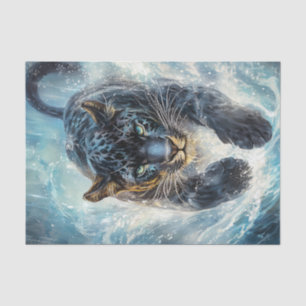 Zwarte panter tissuepapier