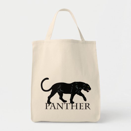 zwarte panter tote bag (Voorkant)