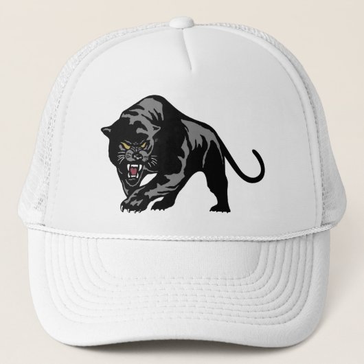 Zwarte panter trucker pet (Voorkant)