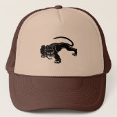 Zwarte panter trucker pet (Voorkant)