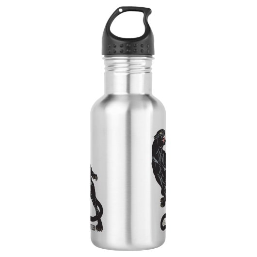 zwarte panter waterfles (Voorkant)