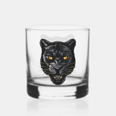 Zwarte Panter Whisky Glas (Achterkant)