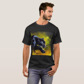 Zwarte Panther (5) Wilde kat T-shirt (Voorkant volledig)