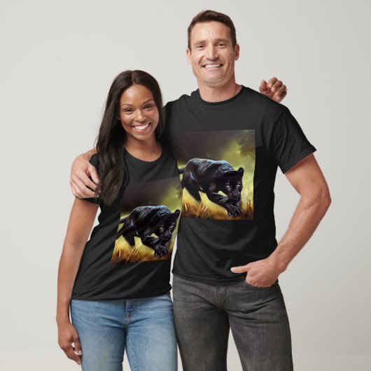 Zwarte Panther (9) Wilde kat T-shirt (Unisex)