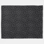 Zwarte Panther Faux Fur Fleece Blanket (Voorkant (Horizontaal))