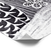 Zwarte panther in het oerwoud - potloodtekening poster (Hoek)