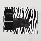 Zwarte panther van Toshi Yoshida Kaart (Voorkant / Achterkant)