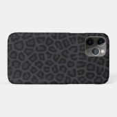 Zwarte pantherafdrukken Case-Mate iPhone case (Achterkant (horizontaal))