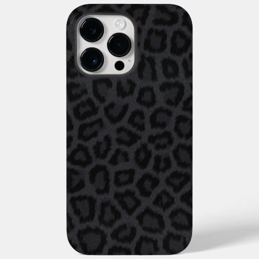 Zwarte pantherafdrukken Case-Mate iPhone case (Achterkant)