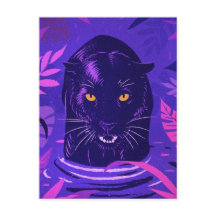 Zwarte panthercoating in een rivier