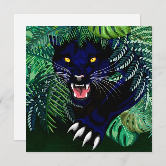 Zwarte Panthergeest van het Oerwoud (Voorkant / Achterkant)