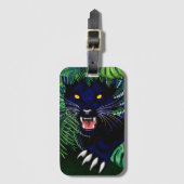 Zwarte Panthergeest van het Oerwoud Bagagelabel (Voorkant (verticaal))