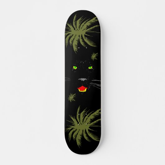 Zwarte pantherskateboard skateboard (Voorkant)