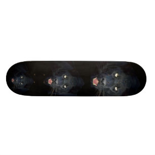 Zwarte pantherskateboard skateboard