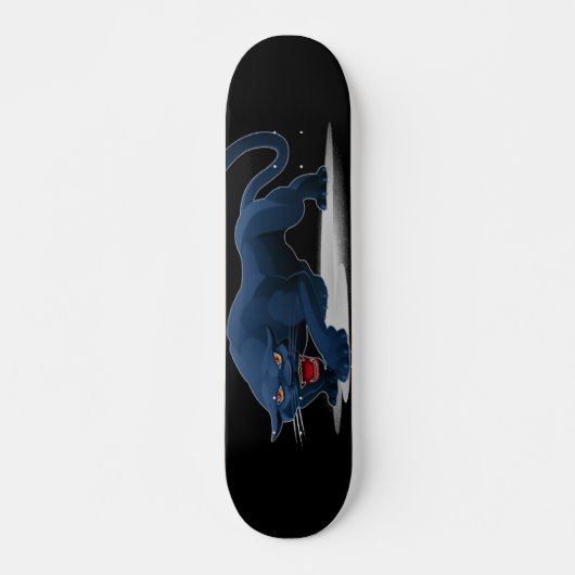 Zwarte pantherskateboard skateboard (Voorkant)
