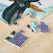 Zwarte papegaai legpuzzel (Zijkant)