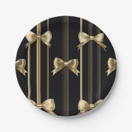 Zwarte-papierBowl Papieren Bordje