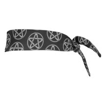 Zwarte pentagramhoofdband