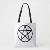 Zwarte Pentakel Pentagram Draagtas (Voorkant)