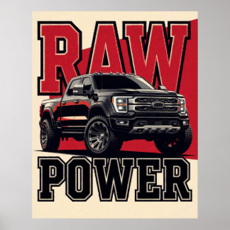 🏁 Zwarte Performance Auto Donkere Auto Kracht Poster